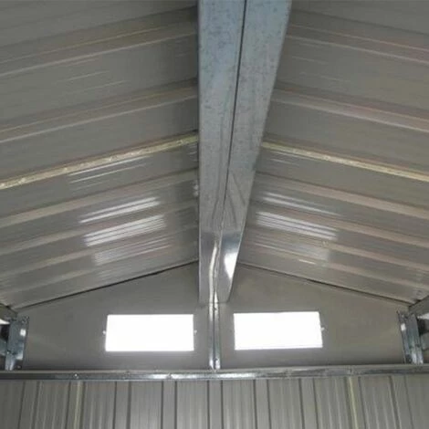 GARDIUN Abri De Jardin En Métal Bedford 11,59 M² Ext. 361x321x205 Cm Acier Galvanisé Vert 4 GARDIUN Abri De Jardin En Métal Bedford 11,59 M² Ext. 361x321x205 Cm Acier Galvanisé Vert – Image 2