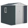 GARDIUN Abri De Jardin En Métal Darlington 4,07 M² Ext. 191x213x205 Cm Acier Galvanisé Gris Anthracite -France Abri de jardin Soldes Boutique 10507364 1
