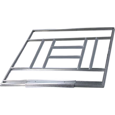 GARDIUN Abri De Jardin En Métal London - 5,71 M² Ext. 206x277x187 Cm Acier Galvanisé Silver/Blanc 4 GARDIUN Abri De Jardin En Métal London - 5,71 M² Ext. 206x277x187 Cm Acier Galvanisé Silver/Blanc – Image 2