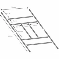 Fondation Métallique Pour Abri De Jardin Gardiun De 7,74 M² - 311x231 Cm 9 Fondation Métallique Pour Abri De Jardin Gardiun De 7,74 M² - 311x231 Cm -France Abri de jardin Soldes Boutique 10507376 4