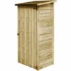 VidaXL Abri à Outils De Jardin Bois De Pin Imprégné 88 X 76 X 175 Cm - Brun