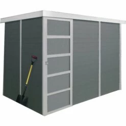 SOLID Abri Jardin Bois "Almeria" - 7.75 M² - 3.27 X 2.69 X 2.17 M - Livré Peint - 19 Mm