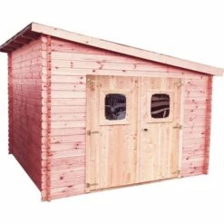 Habrita Abri Madriers En Douglas Massif Toit Mono Pente - 9,86 M2