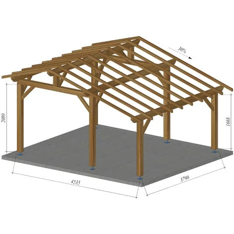 WMU Abri De Jardin En Bois | 3.7 X 4.5 - 17.2 M² - 2 Pans 7 WMU Abri De Jardin En Bois | 3.7 X 4.5 - 17.2 M² - 2 Pans – Image 5