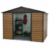 Abri De Jardin Métal Aspect Bois Yardmaster 10,46 M² + Kit D'ancrage -France Abri de jardin Soldes Boutique 12574399 1