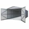 Garage Métal Gris Yardmaster 20,72 M² + Kit D'ancrage -France Abri de jardin Soldes Boutique 12574405 1