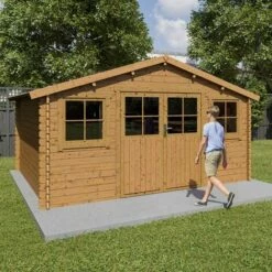 ARBENA Abri De Jardin Zélos - Bois Marron - 15,5 M² 10 ARBENA Abri De Jardin Zélos - Bois Marron - 15,5 M² -France Abri de jardin Soldes Boutique 13081104 4