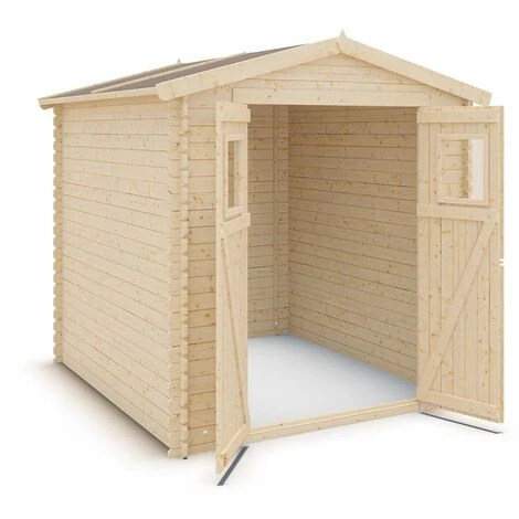 TRIGANO Abri De Jardin - Bois Brut - 5 M² 3 TRIGANO Abri De Jardin - Bois Brut - 5 M²