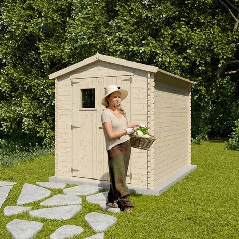 TRIGANO Abri De Jardin - Bois Brut - 5 M² 7 TRIGANO Abri De Jardin - Bois Brut - 5 M² – Image 5