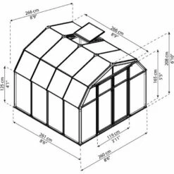 Palram - Canopia | Serre De Jardin Hobby Gardener 7.1m² 11 Palram - Canopia | Serre De Jardin Hobby Gardener 7.1m² -France Abri de jardin Soldes Boutique 13736058 5