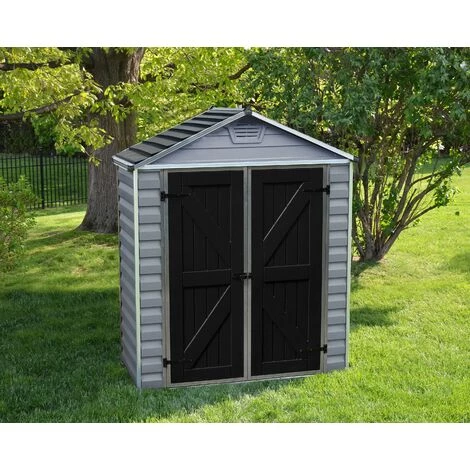 Palram - Canopia | Abri De Jardin Skylight 1.7m² Gris/Noir 3 Palram - Canopia | Abri De Jardin Skylight 1.7m² Gris/Noir