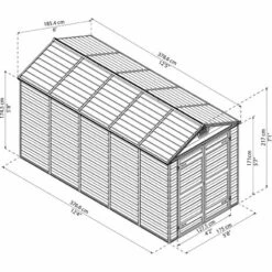 Palram - Canopia | Abri De Jardin Skylight 7m² Gris/Noir 11 Palram - Canopia | Abri De Jardin Skylight 7m² Gris/Noir -France Abri de jardin Soldes Boutique 13736125 5