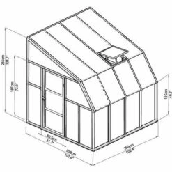 Palram - Canopia | Véranda Sun Room 2.7X2.7 Blanche -France Abri de jardin Soldes Boutique 13736194 5
