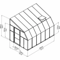 Palram - Canopia | Véranda Sun Room 2.6X3.8 Blanche -France Abri de jardin Soldes Boutique 13736196 4