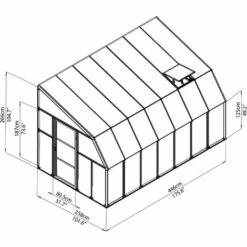 Palram - Canopia | Véranda Sun Room 2.6X4.5 Blanche 9 Palram - Canopia | Véranda Sun Room 2.6X4.5 Blanche -France Abri de jardin Soldes Boutique 13736197 4