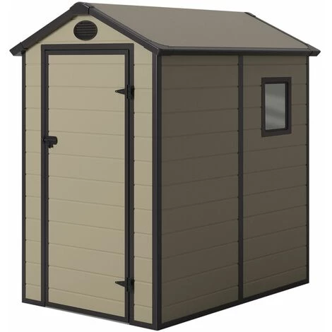Abri De Jardin En Résine Gardiun Marsala 2,47 M² Ext. 190x132x203 Cm Ecru/Marron 3 Abri De Jardin En Résine Gardiun Marsala 2,47 M² Ext. 190x132x203 Cm Ecru/Marron