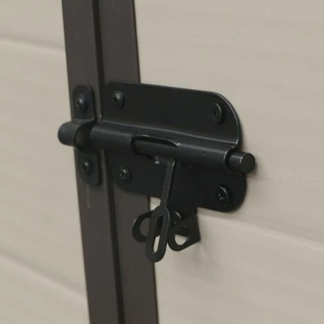 Abri De Jardin En Résine Gardiun Marsala 2,47 M² Ext. 190x132x203 Cm Ecru/Marron 4 Abri De Jardin En Résine Gardiun Marsala 2,47 M² Ext. 190x132x203 Cm Ecru/Marron – Image 2