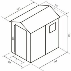 Abri De Jardin En Résine Gardiun Marsala 2,47 M² Ext. 190x132x203 Cm Ecru/Marron 9 Abri De Jardin En Résine Gardiun Marsala 2,47 M² Ext. 190x132x203 Cm Ecru/Marron -France Abri de jardin Soldes Boutique 14004946 4