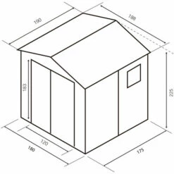 Abri De Jardin En Résine Gardiun Isabella 3,57 M² Ext. 190x188x225 Cm Ecru/Marron 9 Abri De Jardin En Résine Gardiun Isabella 3,57 M² Ext. 190x188x225 Cm Ecru/Marron -France Abri de jardin Soldes Boutique 14004948 4