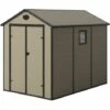Abri De Jardin En Résine Gardiun Graciella 5,23 M² Ext. 278x188x225 Cm Ecru/Marron -France Abri de jardin Soldes Boutique 14004949 1