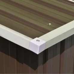 VIDAXL Abri De Jardin 257 X 298 X 178 Cm Métal Marron - Brun - Structures Extérieures - Abris, Garages Et Abris D'auto - Brun - Brun 10 VIDAXL Abri De Jardin 257 X 298 X 178 Cm Métal Marron - Brun - Structures Extérieures - Abris, Garages Et Abris D'auto - Brun - Brun -France Abri de jardin Soldes Boutique 14269346 4