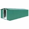 VIDAXL Abri De Jardin 257 X 597 X 178 Cm Métal Vert - Vie En Extérieur - Structures Extérieures - Abris, Garages Et Abris D'auto - Vert - Vert