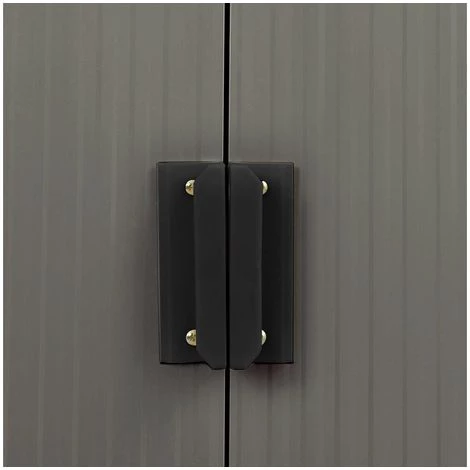 HABITAT ET JARDIN Abri Jardin Métal "Dallas" - 5,29 M² - Gris Et Blanc. 6 HABITAT ET JARDIN Abri Jardin Métal "Dallas" - 5,29 M² - Gris Et Blanc. – Image 4