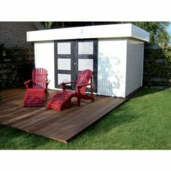 SOLID Abri Jardin Bois "Malmö" - 14.71 M² - 4.32 X 3.40 X 2.25 M - 28 Mm