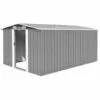 VidaXL Abri De Jardin 257 X 398 X 178 Cm Metal Gris 2 VidaXL Abri De Jardin 257 X 398 X 178 Cm Metal Gris -France Abri de jardin Soldes Boutique 15018764 1