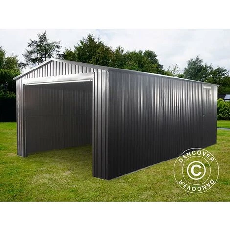 DANCOVER Garage Métallique 3,38x5,76x2,43m ProShed®, Anthracite - Anthracite 3 DANCOVER Garage Métallique 3,38x5,76x2,43m ProShed®, Anthracite - Anthracite