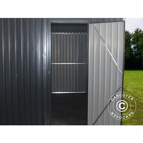 DANCOVER Garage Métallique 3,38x5,76x2,43m ProShed®, Anthracite - Anthracite 5 DANCOVER Garage Métallique 3,38x5,76x2,43m ProShed®, Anthracite - Anthracite – Image 3