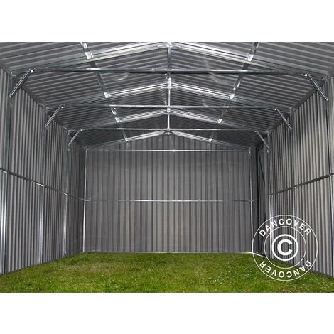 DANCOVER Garage Métallique 3,38x5,76x2,43m ProShed®, Anthracite - Anthracite 7 DANCOVER Garage Métallique 3,38x5,76x2,43m ProShed®, Anthracite - Anthracite – Image 5