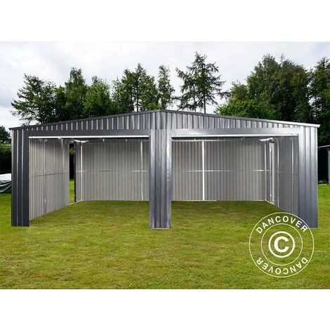 DANCOVER Garage Métallique Double 6,37x5,13x2,41m ProShed®, Anthracite - Anthracite 7 DANCOVER Garage Métallique Double 6,37x5,13x2,41m ProShed®, Anthracite - Anthracite – Image 5