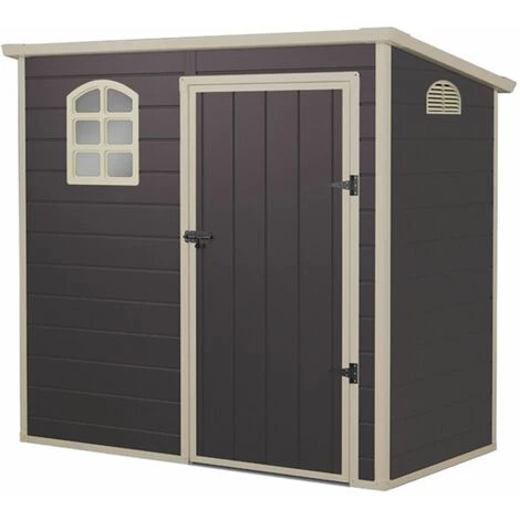 Abri De Jardin En Résine Gardiun Flat Roof - 2,12 M² 111x191x195 Cm Gris Anthracite 2 Abri De Jardin En Résine Gardiun Flat Roof - 2,12 M² 111x191x195 Cm Gris Anthracite