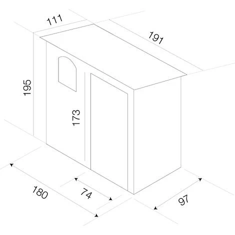 Abri De Jardin En Résine Gardiun Flat Roof - 2,12 M² 111x191x195 Cm Gris Anthracite 3 Abri De Jardin En Résine Gardiun Flat Roof - 2,12 M² 111x191x195 Cm Gris Anthracite – Image 2