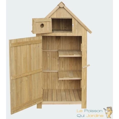 LE POISSON QUI JARDINE.FR Cabane De Jardin Haute, De 137 Cm, En Bois D'Épicéa Traité 7 LE POISSON QUI JARDINE.FR Cabane De Jardin Haute, De 137 Cm, En Bois D'Épicéa Traité – Image 5