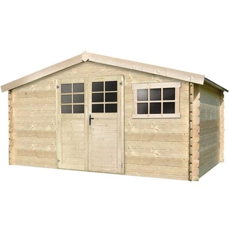 SOLID Abri De Jardin - 12.54 M² - 4.13 X 3.05 X 2.18 M - 34 Mm. 3 SOLID Abri De Jardin - 12.54 M² - 4.13 X 3.05 X 2.18 M - 34 Mm.