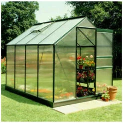 HALLS Serre Polycarbonate Popular 86 - 5 M², Couleur Silver, Base Sans Base - Silver 9 HALLS Serre Polycarbonate Popular 86 - 5 M², Couleur Silver, Base Sans Base - Silver -France Abri de jardin Soldes Boutique 16255995 4