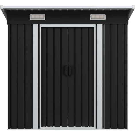 VidaXL Abri De Jardin Acier Anthracite - Anthracite 4 VidaXL Abri De Jardin Acier Anthracite - Anthracite – Image 2