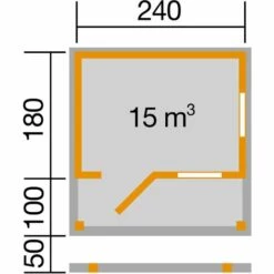 WEKA Abri De Jardin Unique Avec Banc Et Bar, 4,14 M² -France Abri de jardin Soldes Boutique 17699761 4