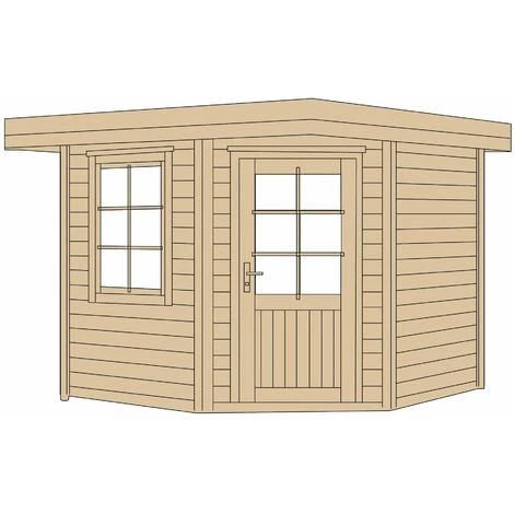 Abri Pentagonal Design WEKA 5,38 M² - Naturel 5 Abri Pentagonal Design WEKA 5,38 M² - Naturel – Image 3