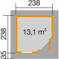 Abri Pentagonal Design WEKA 5,38 M² - Naturel 9 Abri Pentagonal Design WEKA 5,38 M² - Naturel -France Abri de jardin Soldes Boutique 17699768 4
