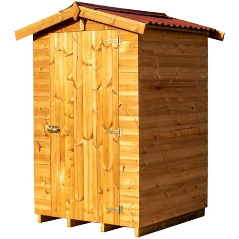 Habrita Abri En Panneaux De Bois Massif Traité 19 Mm - S.u. 1,35 M² - Toit Double Pente 3 Habrita Abri En Panneaux De Bois Massif Traité 19 Mm - S.u. 1,35 M² - Toit Double Pente