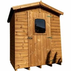 Habrita Abri En Panneaux De Bois Massif Traité 19 Mm - S.u. 2,25 M² - Toit Double Pente