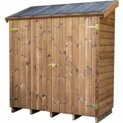 Habrita Abri Mural Multiusages En Bois Massif Traité - S.u. 1,05 M² - Panneaux 19 Mm