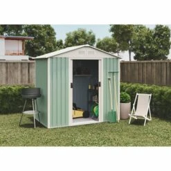 HOGGAR Abri De Jardin En Métal Nybro 2.43m2 - Garantie 10 Ans - 201x121x176cm. Remise Métal 8 HOGGAR Abri De Jardin En Métal Nybro 2.43m2 - Garantie 10 Ans - 201x121x176cm. Remise Métal -France Abri de jardin Soldes Boutique 18013763 3