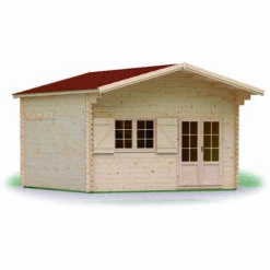Forest Style Abri De Jardin Jasmin Duplex 19.2m² + Mezzanine De 8.68m² - Système D'Assemblage En Madriers Epais (44mm) Avec Double Rainurage :Résistant : Et Isolant - Toiture Etanche En Tuiles Shingles Rainurées 9 Forest Style Abri De Jardin Jasmin Duplex 19.2m² + Mezzanine De 8.68m² - Système D'Assemblage En Madriers Epais (44mm) Avec Double Rainurage :Résistant : Et Isolant - Toiture Etanche En Tuiles Shingles Rainurées -France Abri de jardin Soldes Boutique 18452005 3