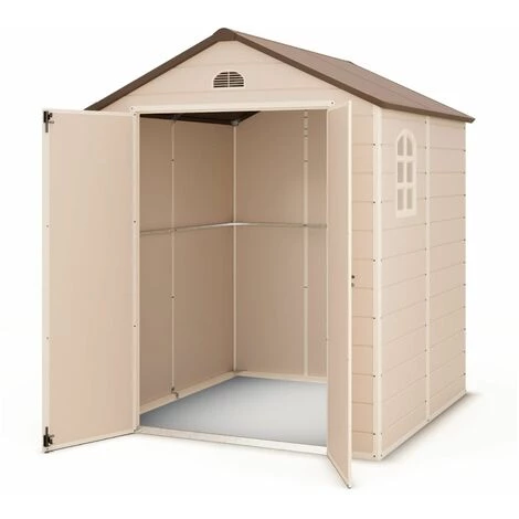 Abri De Jardin Résine Beige Trigano 3,16 M² + Kit D'ancrage 3 Abri De Jardin Résine Beige Trigano 3,16 M² + Kit D'ancrage