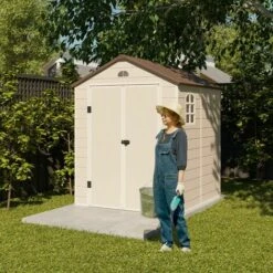 Abri De Jardin Résine Beige Trigano 3,16 M² + Kit D'ancrage 9 Abri De Jardin Résine Beige Trigano 3,16 M² + Kit D'ancrage -France Abri de jardin Soldes Boutique 18889272 3