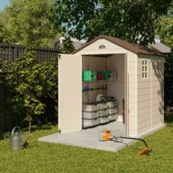 Abri De Jardin Résine Beige Trigano 3,16 M² + Kit D'ancrage 10 Abri De Jardin Résine Beige Trigano 3,16 M² + Kit D'ancrage -France Abri de jardin Soldes Boutique 18889272 4